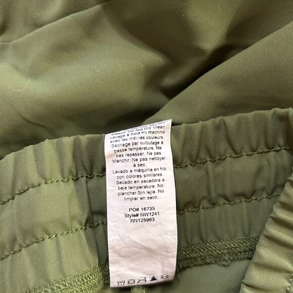 Beyond Yoga Olive Green Wide-Leg Track Pants - Picture 3 of 4